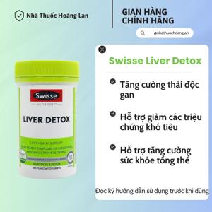 Viên uống thải độc gan Swisse Liver Detox 120 viên