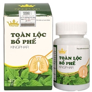 Viên Uống Thanh Nhiệt, Giảm Ho Toàn Lộc Bổ Phế Kingphar 40 Viên