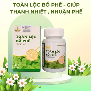 Viên Uống Thanh Nhiệt, Giảm Ho Toàn Lộc Bổ Phế Kingphar 40 Viên