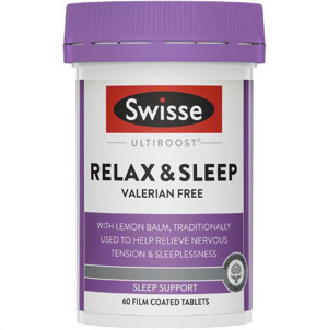 Viên uống thư giãn & hỗ trợ giấc ngủ Swisse Ultiboost Relax & Sleep 60 viên