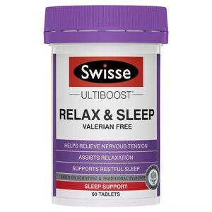 Viên uống thư giãn & hỗ trợ giấc ngủ Swisse Ultiboost Relax & Sleep 60 viên