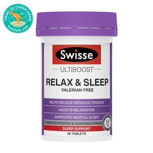 Viên uống thư giãn & hỗ trợ giấc ngủ Swisse Ultiboost Relax & Sleep 60 viên