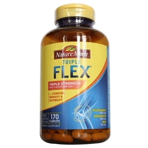 Viên uống thực phẩm chức năng bổ khớp của Mỹ Triple Flex Nature Made hộp 170 viên