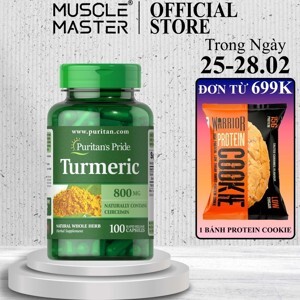 Viên uống tinh chất nghệ Puritan's Pride Turmeric 800mg 100 viên