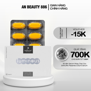 Viên uống trắng da cà chua trắng Sakura Luminous