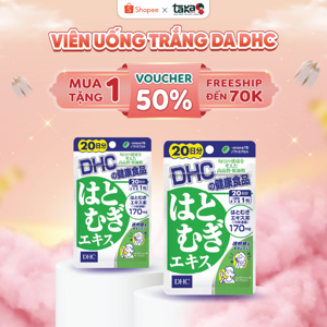 Viên uống trắng da Coix Extract DHC Nhật Bản - 20 ngày