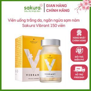 Viên uống trắng da, ngăn ngừa sạm nám Sakura Vibrant 150 viên