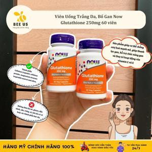 Viên uống trắng da Now Glutathione 500mg