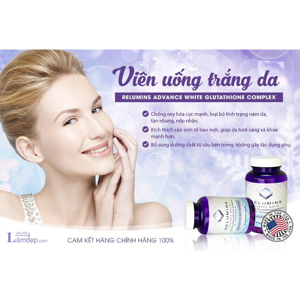 Viên uống trắng da Relumins Advance White Glutathione Complex - 90 viên , 1650mg