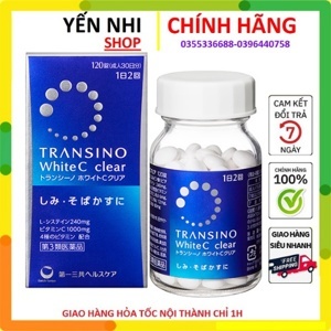 Viên uống trắng da Trasino White C - 120 viên