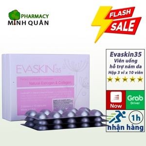 Viên uống trắng da trị nám Evaskin 35