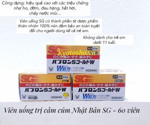 Viên uống trị cảm cúm Nhật Bản SG 60 viên