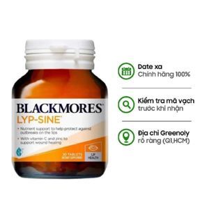 Viên uống trị lở miệng Blackmores Lyp-sine 30 viên