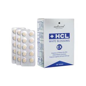 Viên uống trị nám làm trắng da Sakura HCL White Blossoms 120 viên