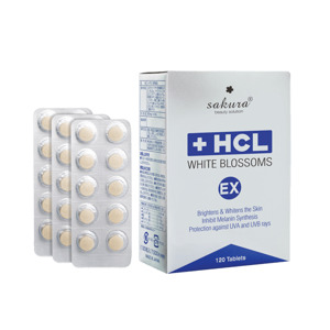 Viên uống trị nám làm trắng da Sakura HCL White Blossoms 120 viên