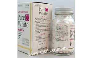 Viên uống trị nám tàn nhang làm trắng da Pure C White