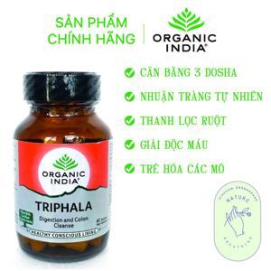 Viên uống Triphala Organic India hỗ trợ thanh lọc hệ tiêu hóa