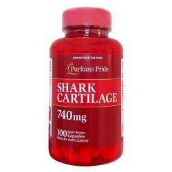 Viên uống vi cá mập Puritan's Pride Shark Cartilage 740mg 100 viên