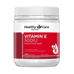 Viên uống Vitamin E Healthy Care 500IU hộp 200 viên của Úc