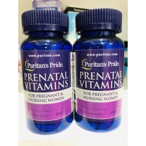 Viên uống Vitamin tổng hợp cho phụ nữ mang thai Puritan's Pride Prenatal Vitamins 100 viên