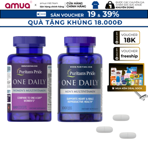 Viên uống Vitamin tổng hợp cho phụ nữ Puritan's Pride One Daily Women's Multivitamin 100 viên