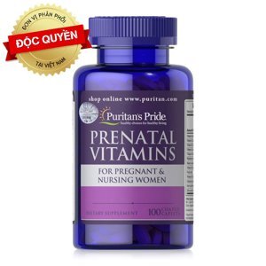 Viên uống Vitamin tổng hợp cho phụ nữ mang thai Puritan's Pride Prenatal Vitamins 100 viên