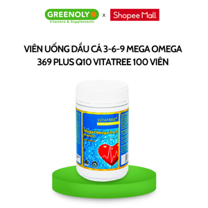 Viên uống Vitatree Mega Omega 369 Plus CoQ10 120 viên