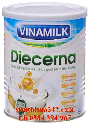 Sữa bột Vinamilk Diecerna - hộp 400g (hộp thiếc dùng cho người bị bệnh đái tháo đường, người ốm)