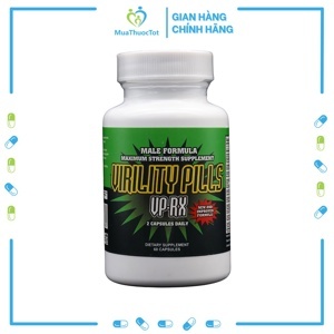 Virility VPRX Pills Thực Phẩm Chức Năng Hỗ Trợ Điều Trị Bệnh Rối Loạn Cương Dương và Xuất Tinh Sớm, 60 Viên