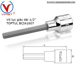 Vít lục giác dài 1/2" Toptul BCIA1607