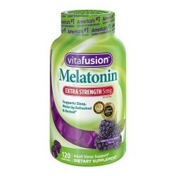 Vitafusion Melatonin – kẹo dẻo hỗ trợ điều trị mất ngủ hiệu quả, chống stress, 120 viên