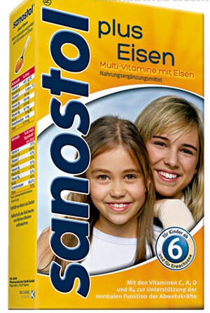 Vitamil tổng hợp cho bé Sanostol plus Eisen 6 460ml