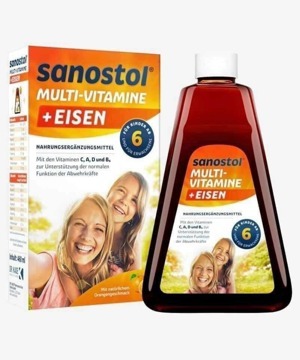 Vitamil tổng hợp cho bé Sanostol plus Eisen 6 460ml