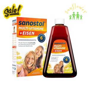 Vitamil tổng hợp cho bé Sanostol plus Eisen 6 460ml