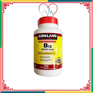 Viên uống bổ sung Vitamin B12 Kirkland Signature B12 5000 mcg 300 viên