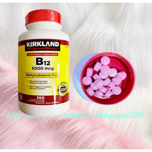 Viên uống bổ sung Vitamin B12 Kirkland Signature B12 5000 mcg 300 viên