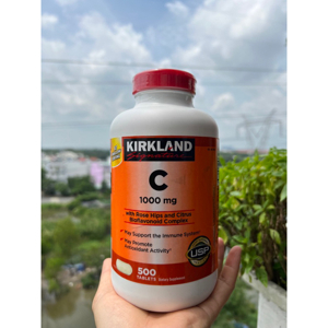 Viên uống Vitamin C Kirkland Signature Vitamin C 1000mg 500 viên