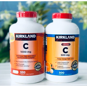 Viên uống Vitamin C Kirkland Signature Vitamin C 500mg - 500 viên