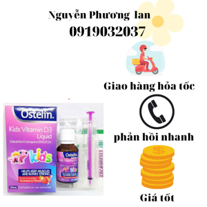 Vitamin D dạng nước cho trẻ em Ostelin Vitamin D Kids Liquid 20ml