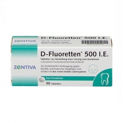 Vitamin D- Flouretten 500 I.E