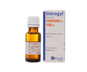 Vitamin D Sterogyl 100ml cho bé từ 0-18 tháng của Pháp - chống còi xương cho bé