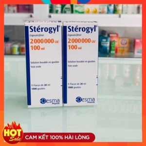 Vitamin D Sterogyl 100ml cho bé từ 0-18 tháng của Pháp - chống còi xương cho bé