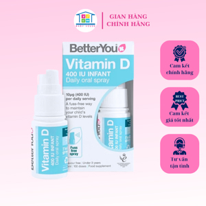 Vitamin D xịt Dlux Infant Better You Anh – 15ml (Từ 0 – 3 tuổi)