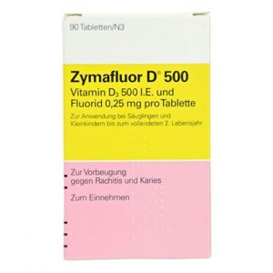 Vitamin D Zymafluor D500 90 viên