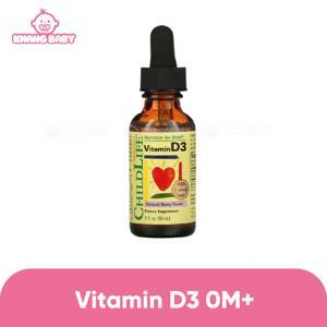 Si rô bổ sung vitamin Childlife Vitamin D3 - 30 ml