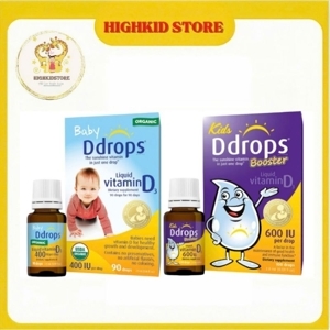 Vitamin D3 Ddrops Booster 600iu của Mỹ cho xương chắc khỏe