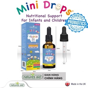 Vitamin D3 Drops Nature Aid 50ml