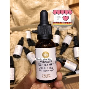 Vitamin D3 K2 MK7 Sunday Natural Đức