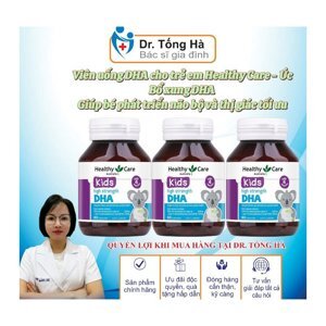 Vitamin Healthy Care Kids High DHA - 60 viên, cho trẻ từ 4 tháng tuổi