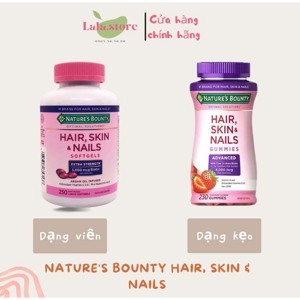 Vitamin làm đẹp da, tóc, móng Natures Bounty Hair Skin and Nails